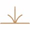 Ekena Millwork Richland Timber Gable Bracket, Western Red Cedar, 108"W x 63"H x 1 1/2"D x 3 1/2"F, 14/12 Pitch GBW108X63X0204RIC00SWR - alternate 1
